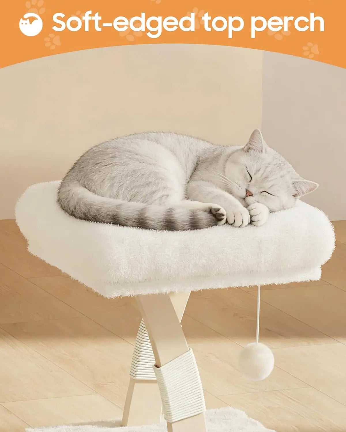 Cat Tree for Indoor Cats,40 Inches Cat Tower with Cozy Condo, Scratching Posts, Multi-Level Activity