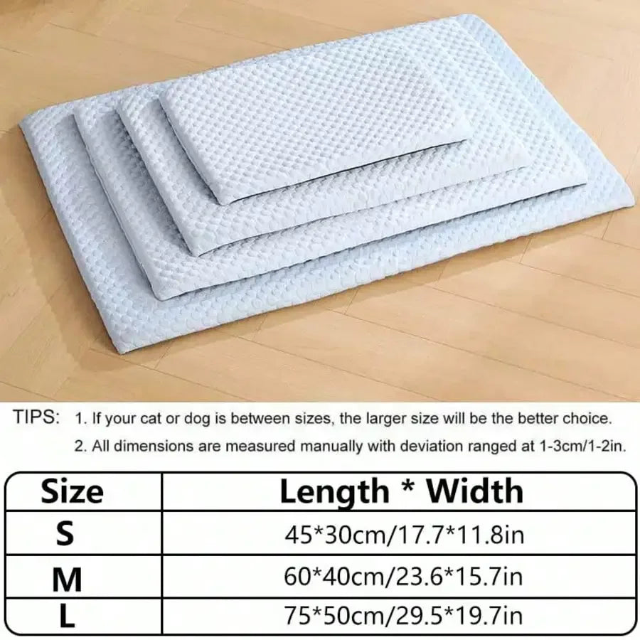 Cooling Cotton Cat Bed With Thick Padding Breathable Non Slip Washable