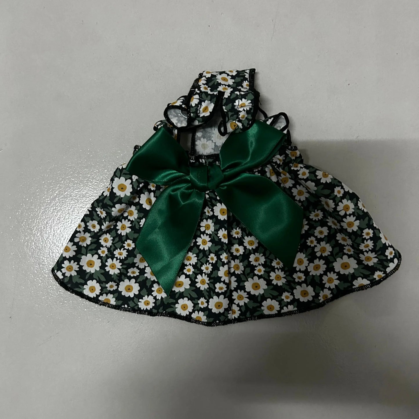 Cyan Flower Sleeveless Summer Pet Princess Dress
