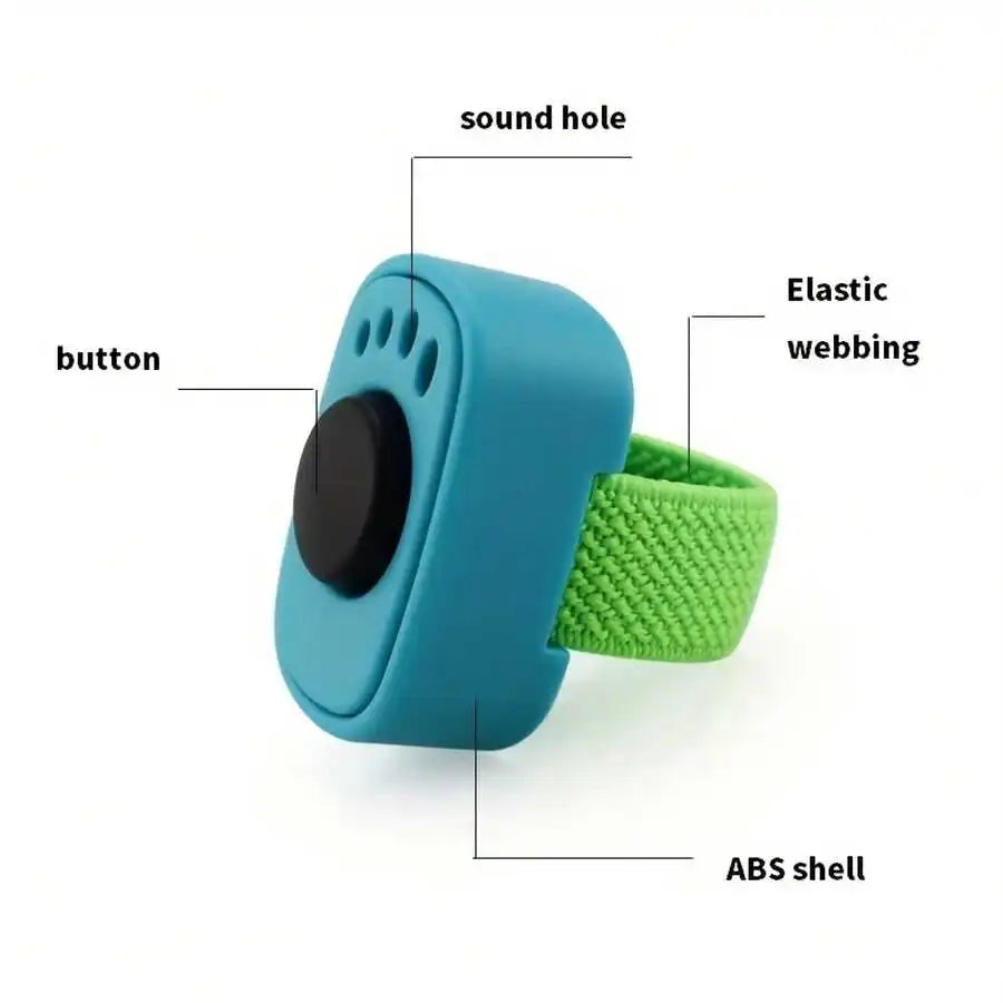 Pet Training Clicker With Elastic Strap ABS Shell For Dog