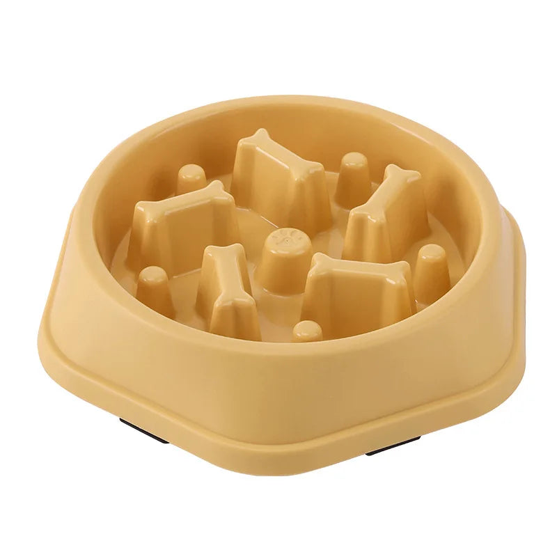 Slow Feeder Dog Cat Bowl Anti Choking Non Slip Plastic