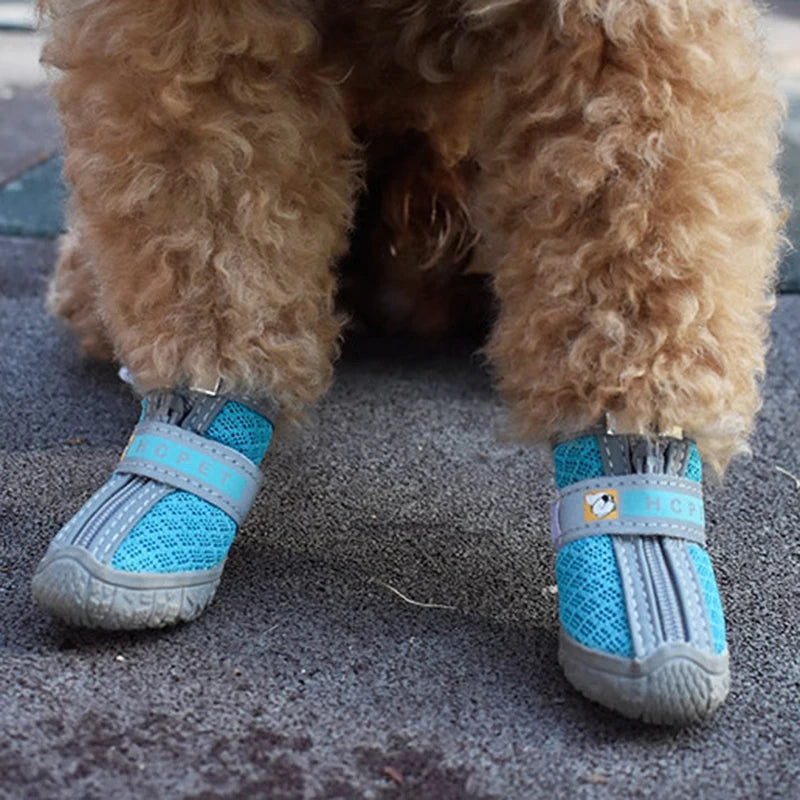 Hobaggo Non-slip Breathable Dog Shoes With Plush Warm Protection