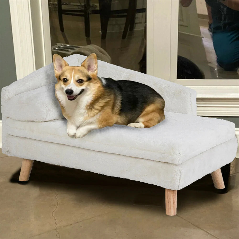 Borwart CN Luxury Elevated Dog Sofa Bed With Backrest