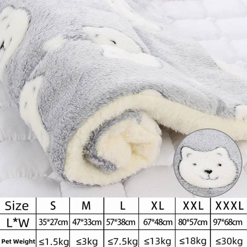 Thickened Flannel Pet Sleeping Mat For Dogs And Cats