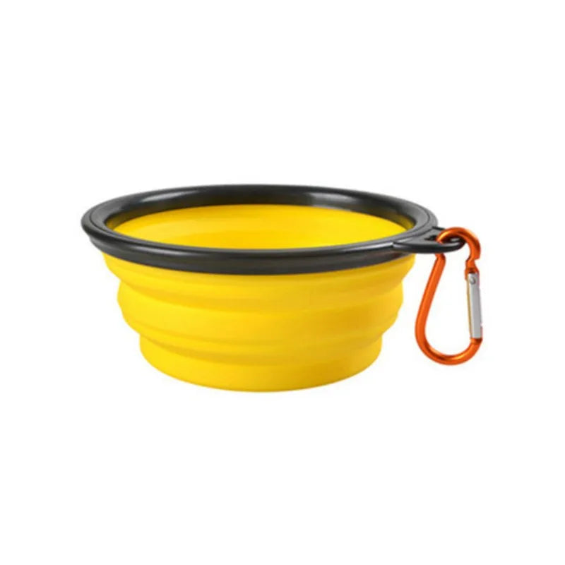 Portable Collapsible Pet Food Bowl TPR Silicone For Travel