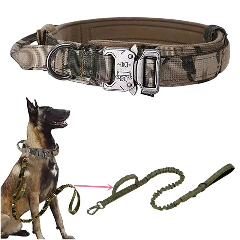 Cooyomoo Durable Dog Collar Leash Set Training Accessories