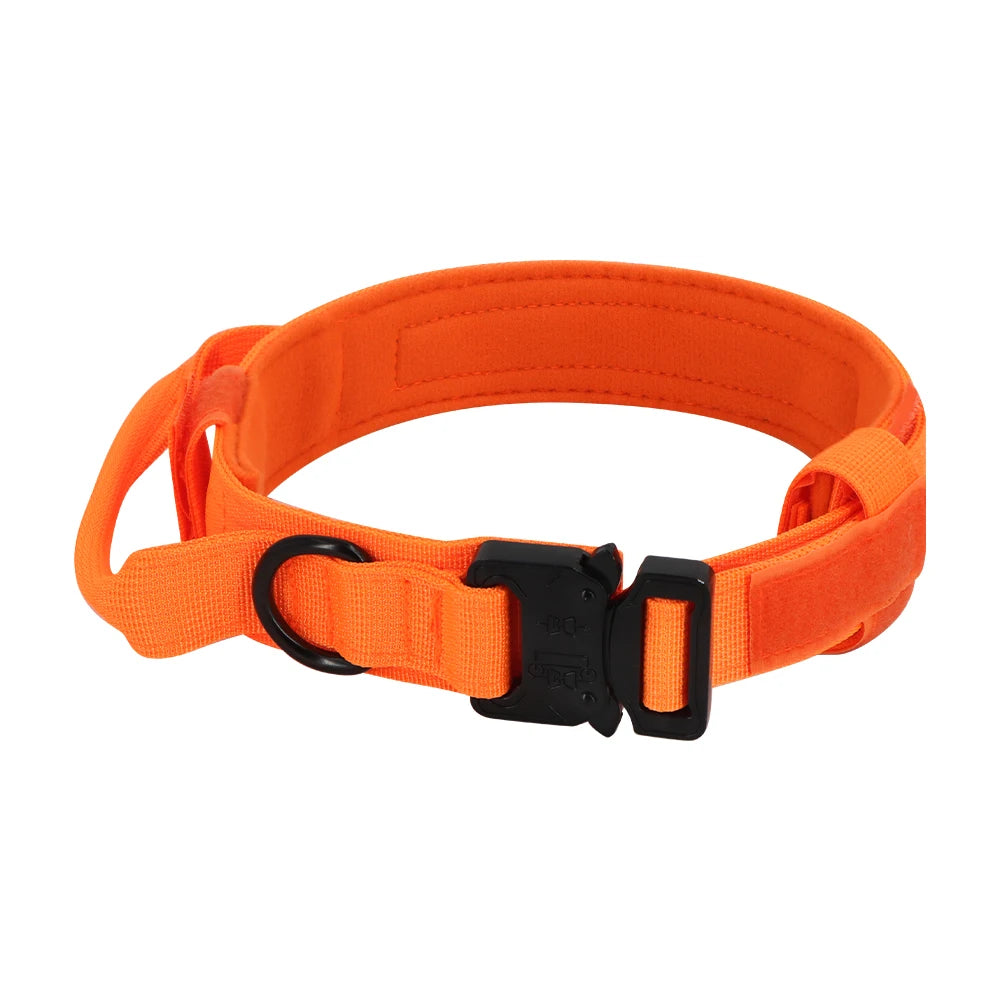 Petravel Dog Training Collar Military Leash With Adjustable Handle