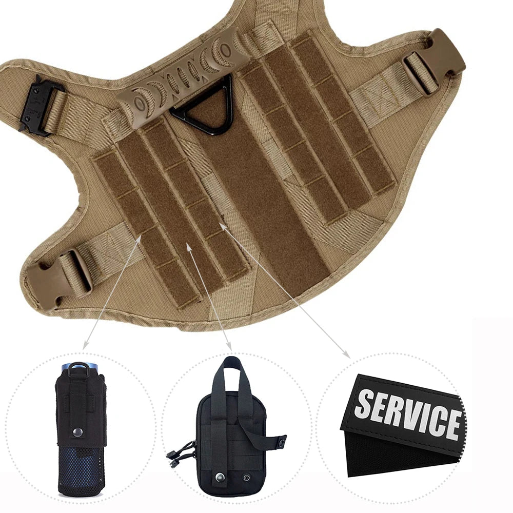 Nylon Large Dog Harness And Leash Set For Training And Walking
