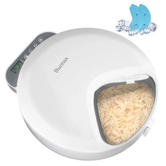 Automatic Wet Food Cat Feeder Timed Fresh Meals Dispenser