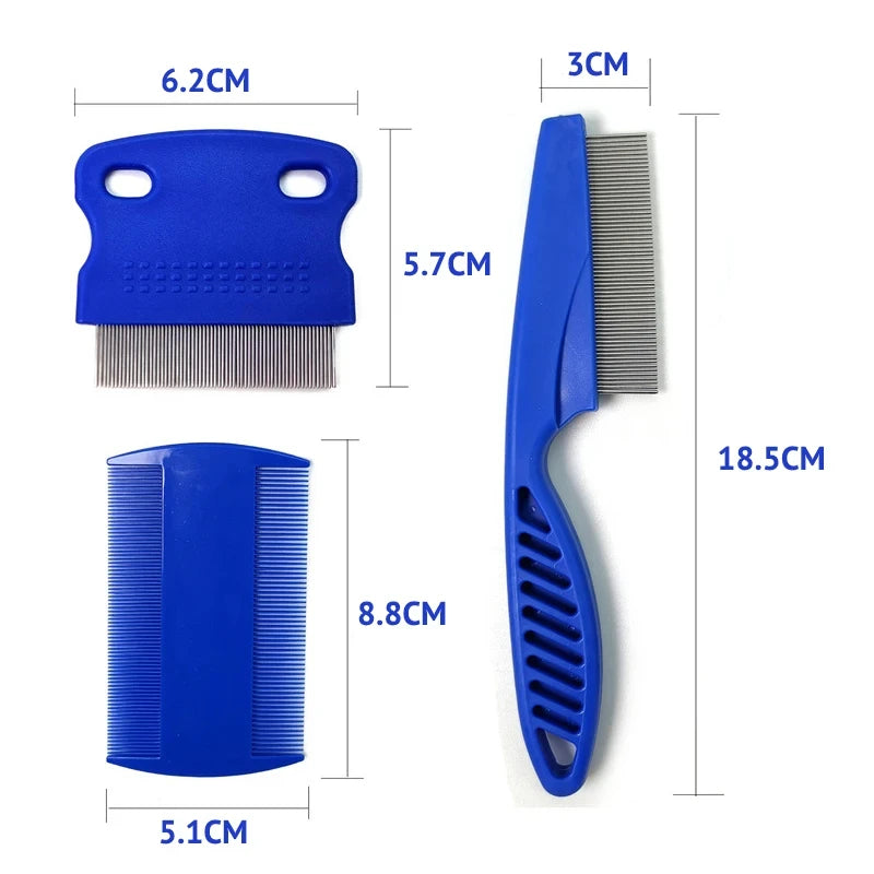 YTYIN Flea Comb Cat GroomingCare Set For Cats 3 Piece