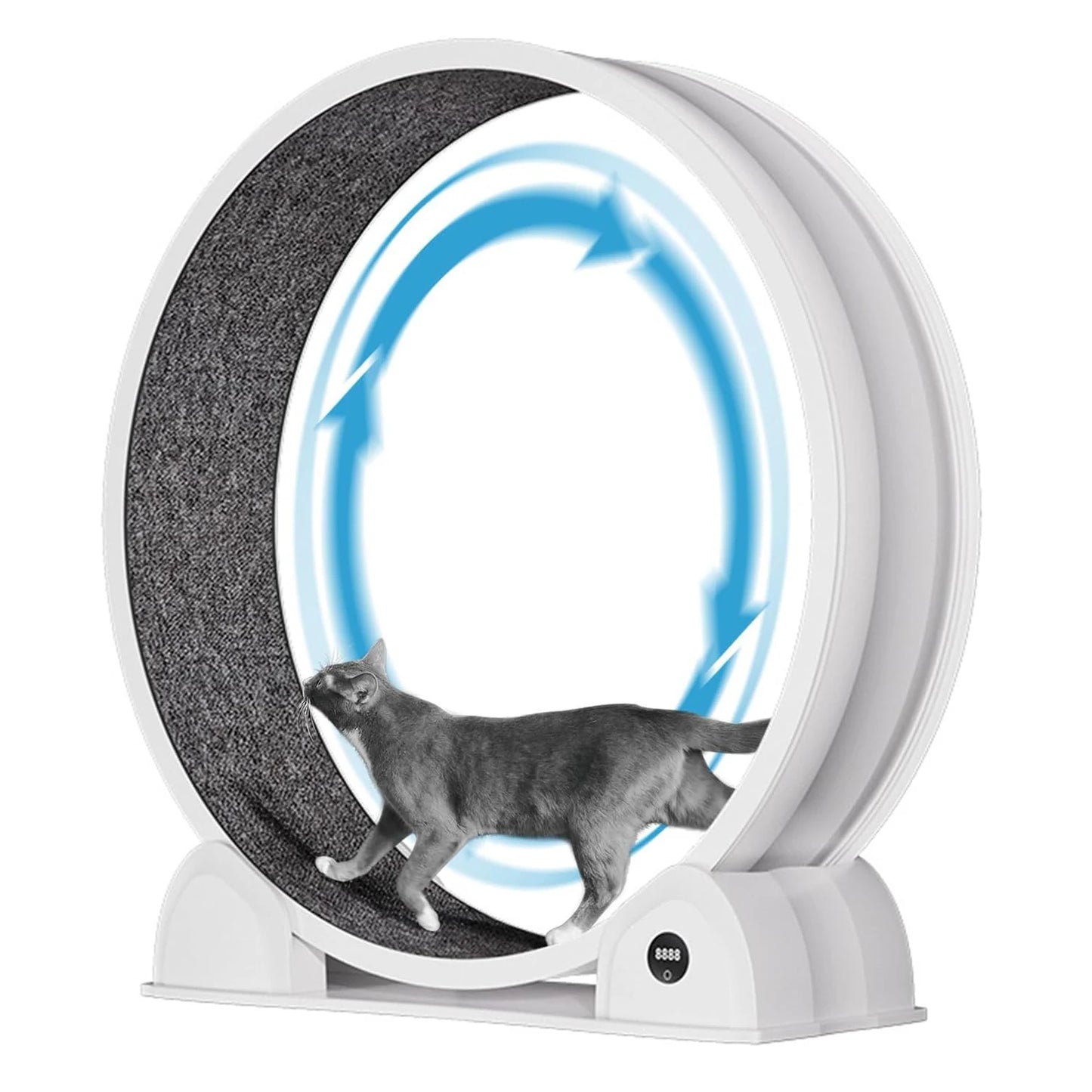 HiMISSCN Cat Exercise Wheel Indoor Quiet Treadmill With Pedometer