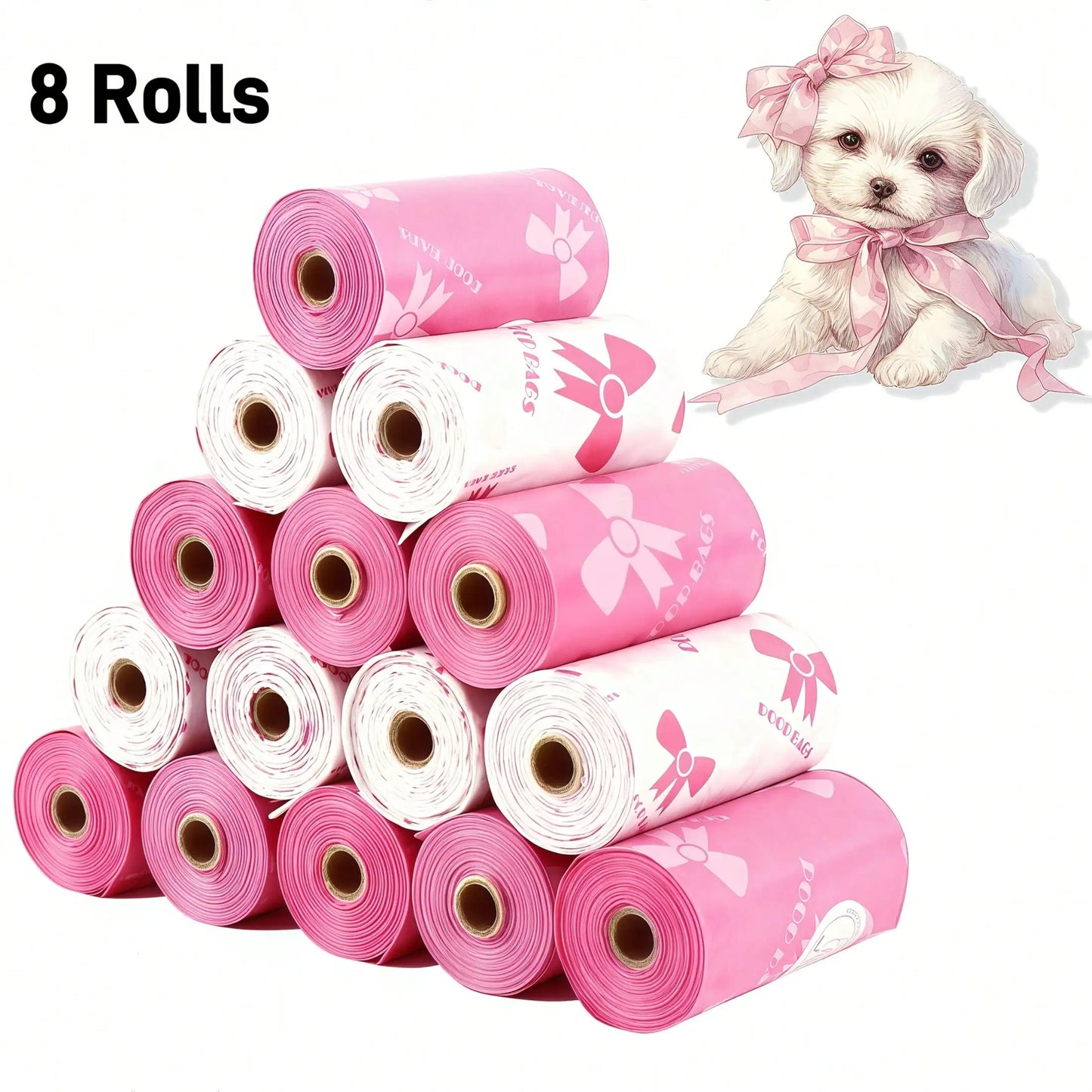 NONEDog Litter Poop Bags 180 Count Super Thick Leak Proof