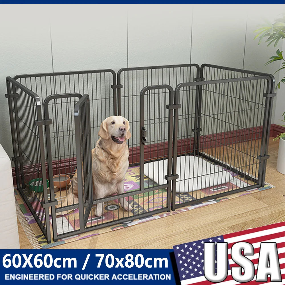 Foldable Dog Fence Playpen For Puppies And Pets Heavy Duty