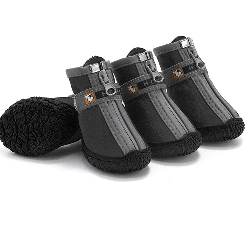 Hobaggo Non-slip Breathable Dog Shoes With Plush Warm Protection
