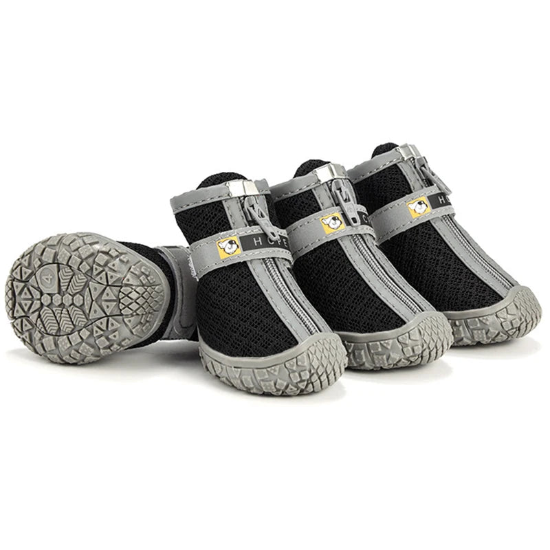Hobaggo Non-slip Breathable Dog Shoes With Plush Warm Protection