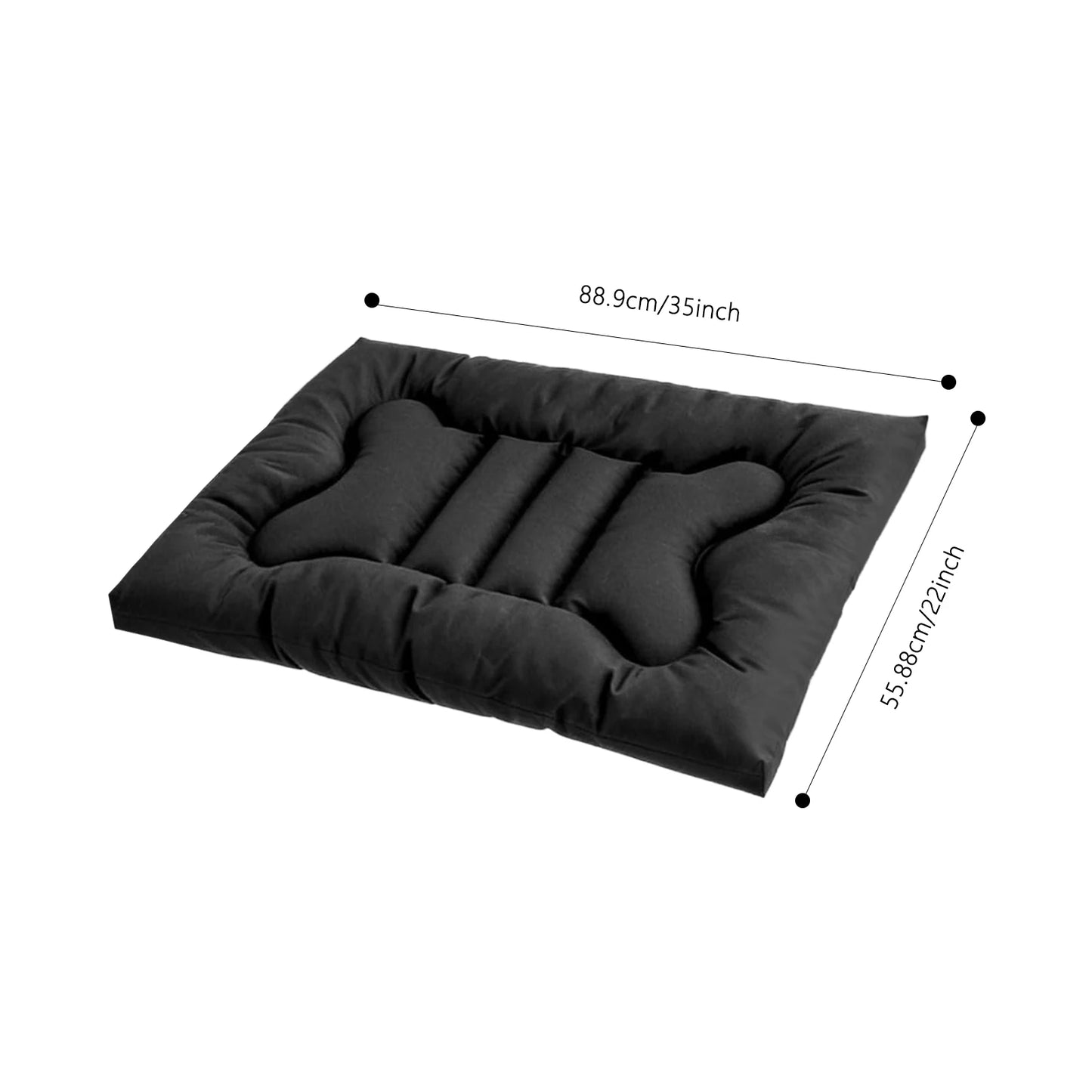 Chew Proof Dog Bed Indestructible Crate Pad Waterproof And Washable Kennel Mats