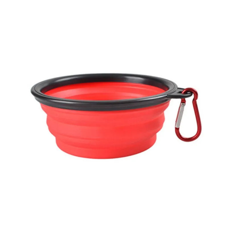 Portable Collapsible Pet Food Bowl TPR Silicone For Travel