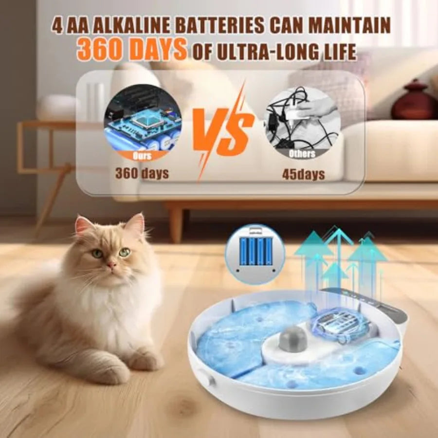 Automatic Wet Food Cat Feeder Timed Fresh Meals Dispenser