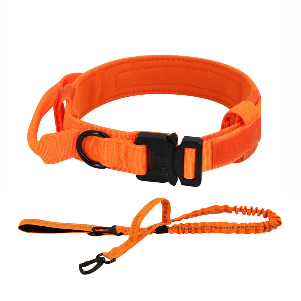 Petravel Dog Training Collar Military Leash With Adjustable Handle