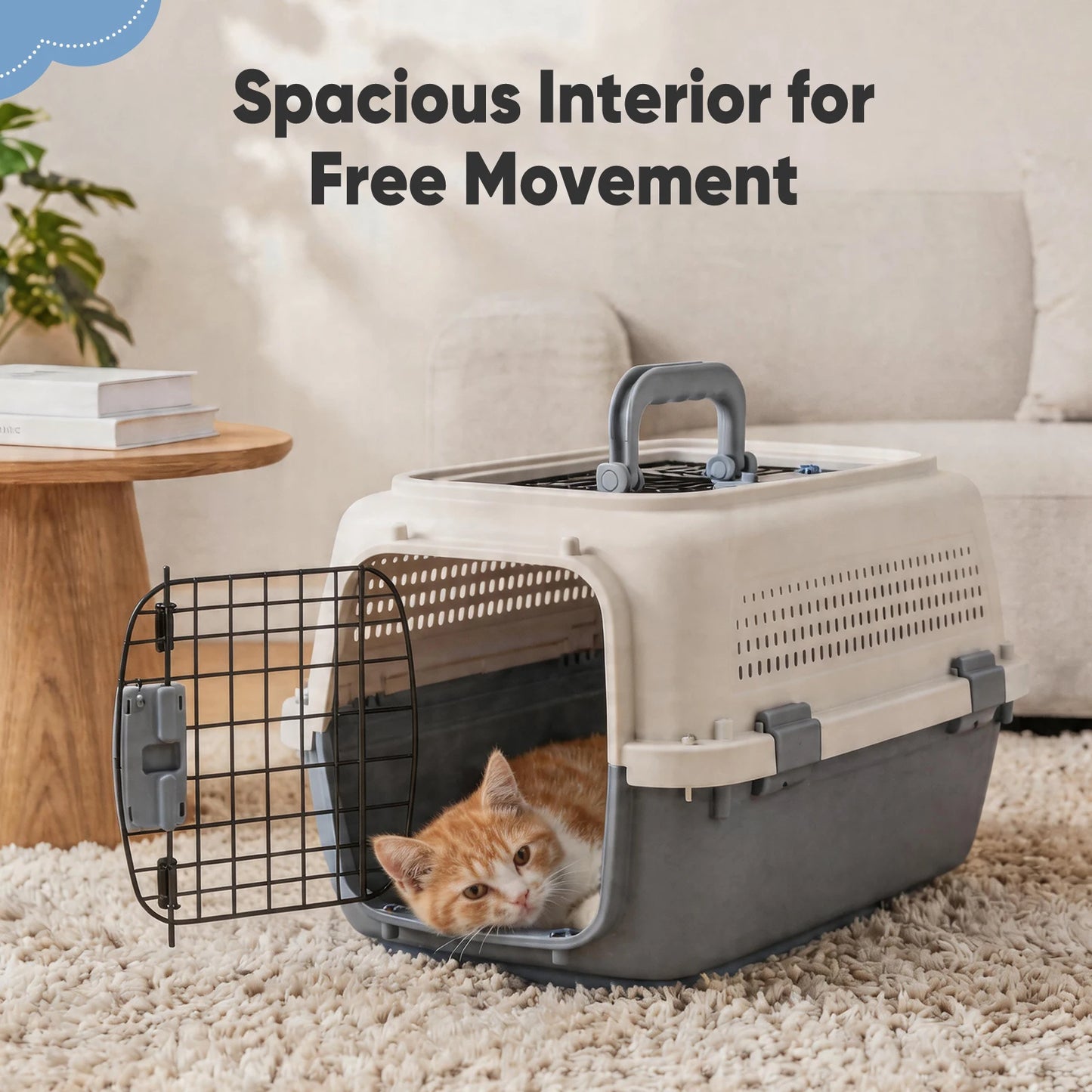 JHK Pet Carrier for Small Dogs Cats Front Top Load