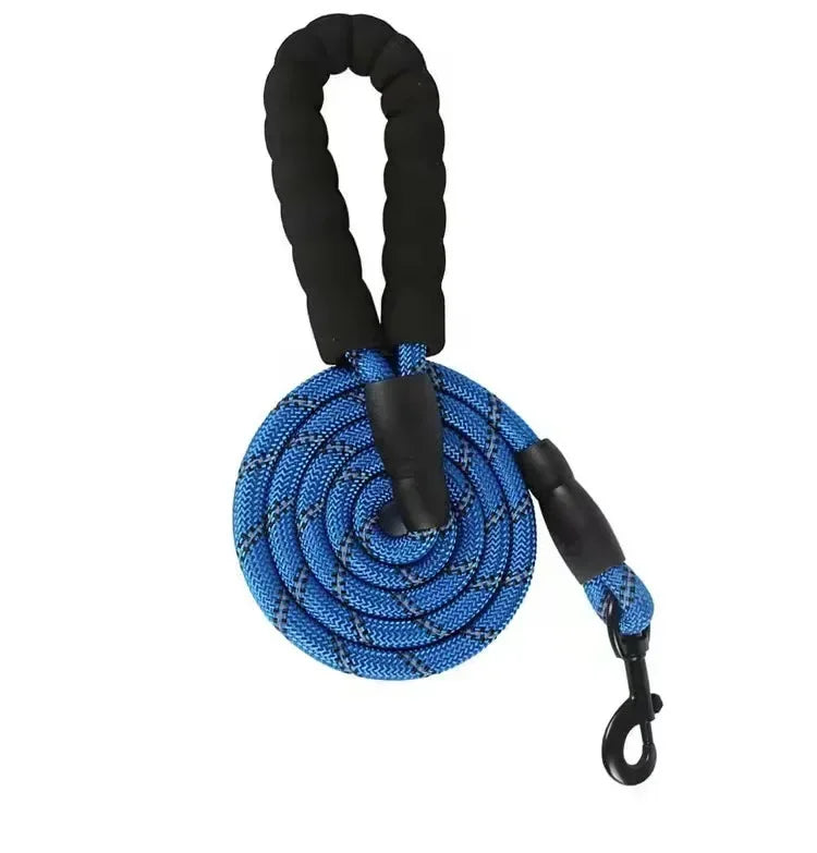 Dog Collar Leash Set Adjustable AntiPull Nylon Outdoor Training