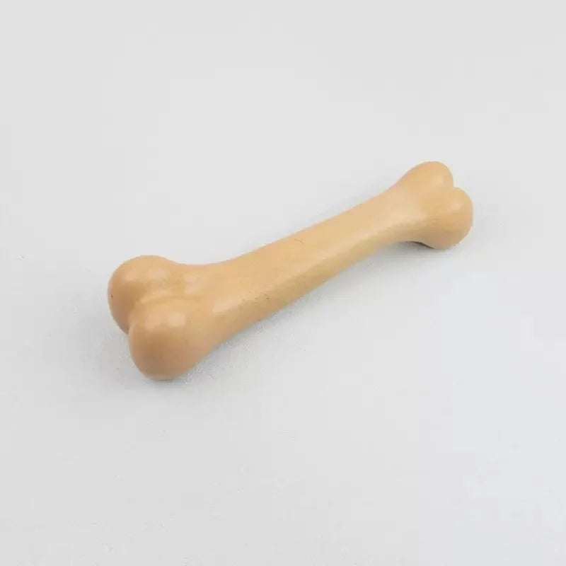 Durable Non Toxic Natural Wood Dog Bone Chew Toy