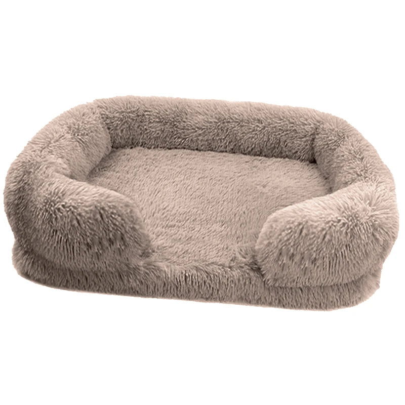 Orthopedic Thickened Dog Bed For Large Dogs With Plush Cover