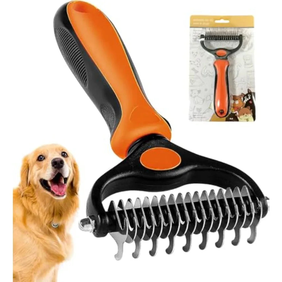 Undercoat Rake for Dogs Dematting Comb and Deshedding Tool
