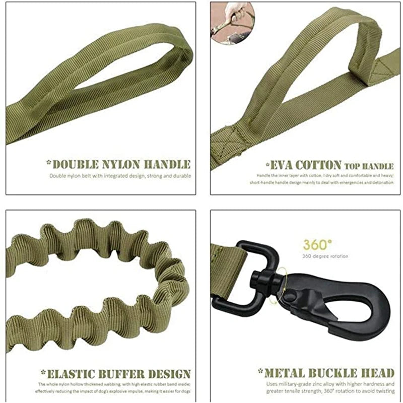 Cooyomoo Durable Dog Collar Leash Set Training Accessories
