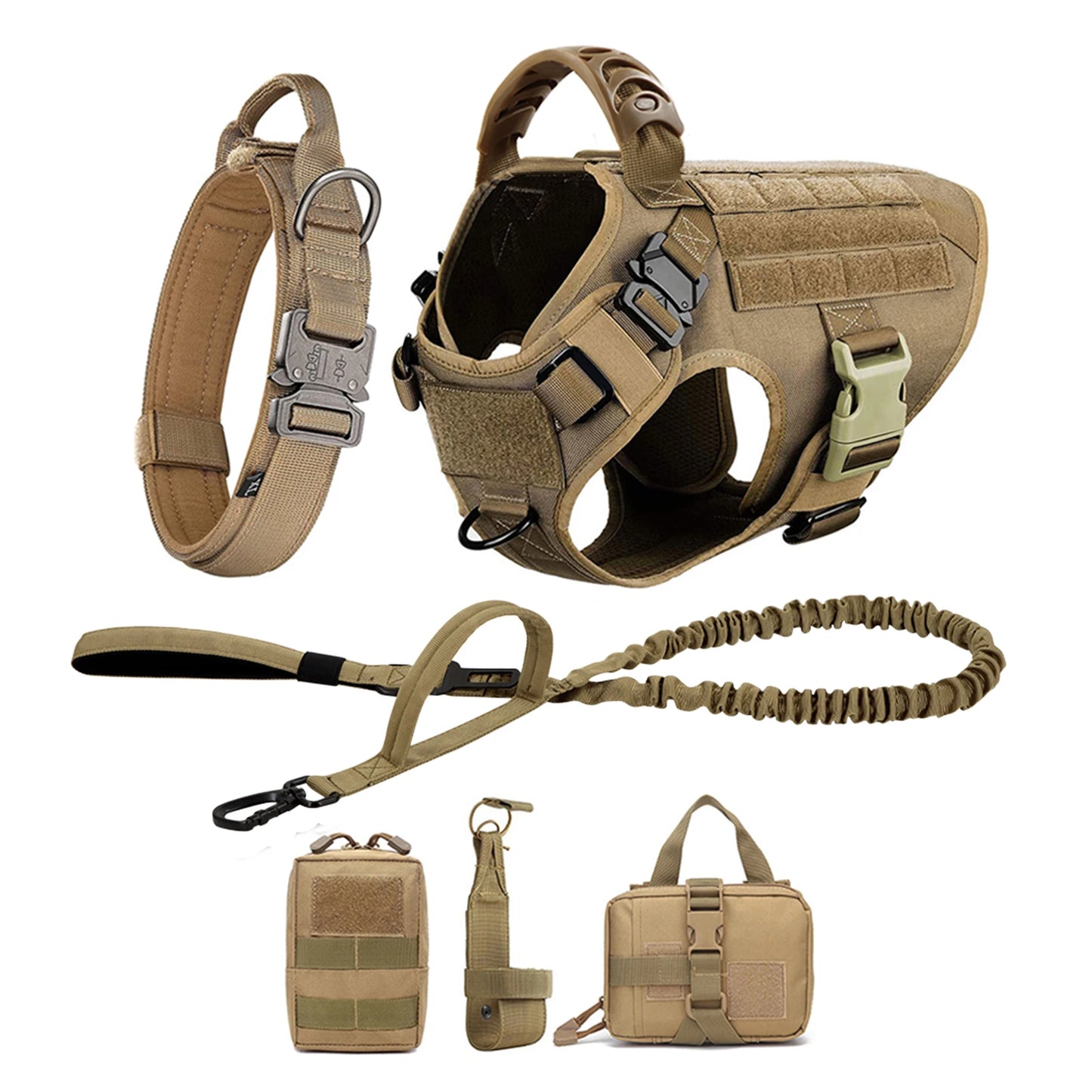 Nylon Large Dog Harness And Leash Set For Training And Walking