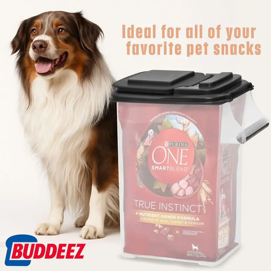 Pet Food Storage Containers Capacity Dog Food Storage Container, Cat Food Container, Bird Seed Storage Container, with Durable E
