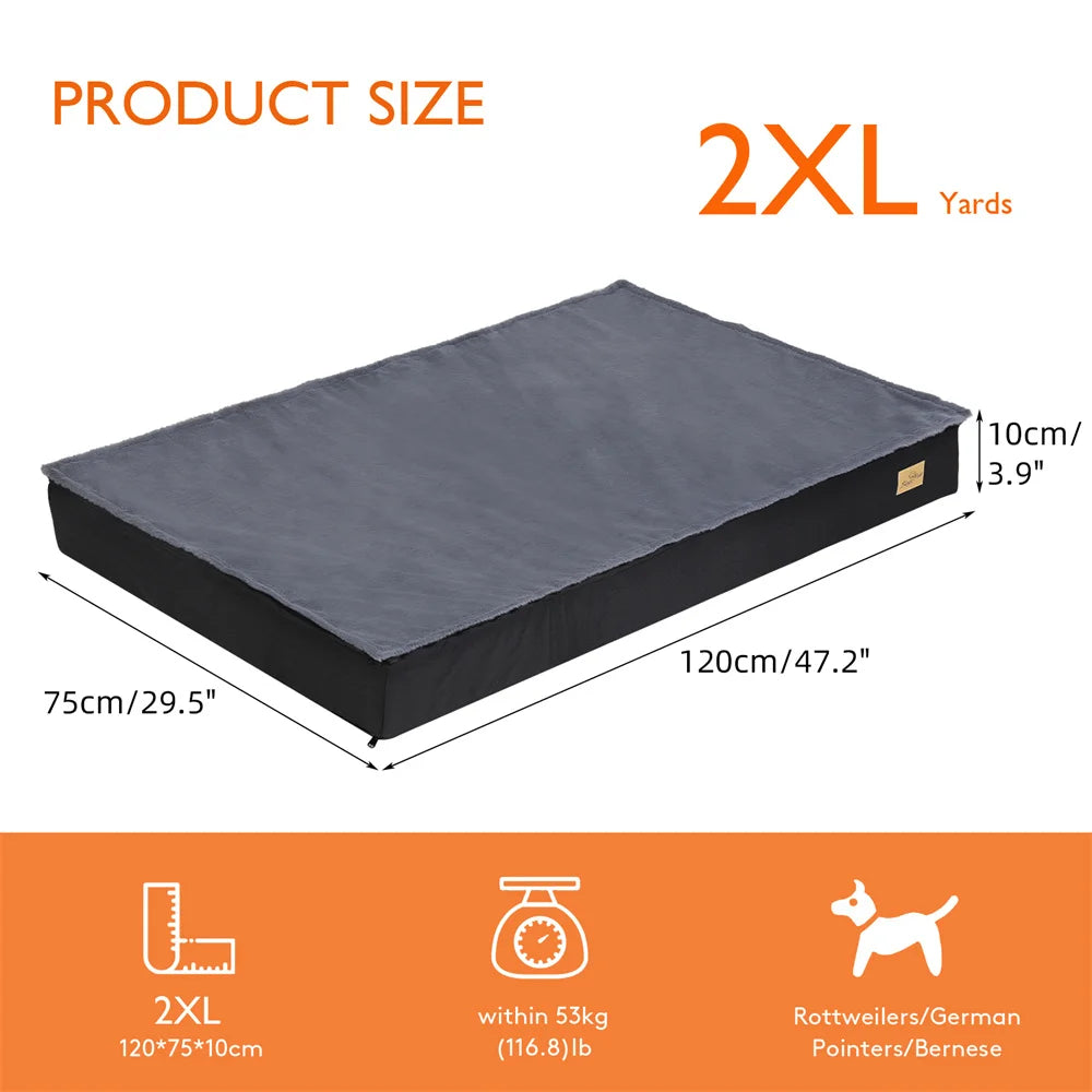 BORWART CN Orthopaedic Dog Bed Waterproof Cushion 2 In 1 Removable Cover