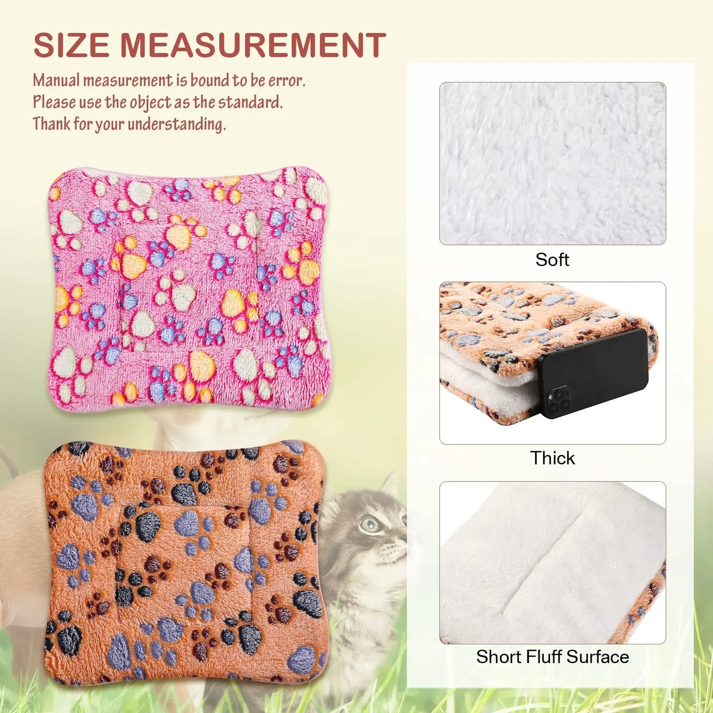 Thickened Flannel Pet Sleeping Mat For Dogs And Cats
