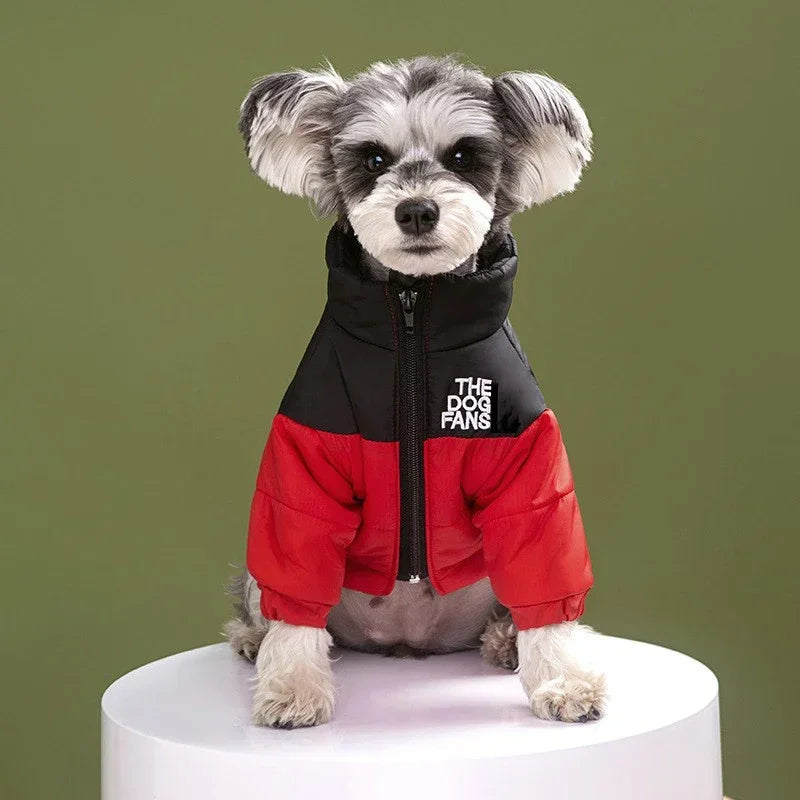 Winter Embroidered Dog Coat For Pets Thickened Warm Clothing