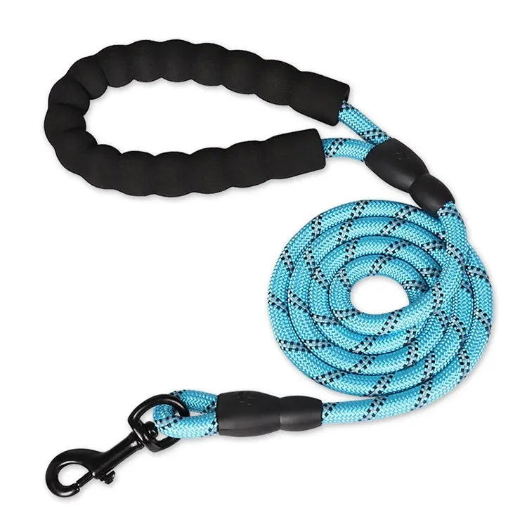 Dog Collar Leash Set Adjustable AntiPull Nylon Outdoor Training