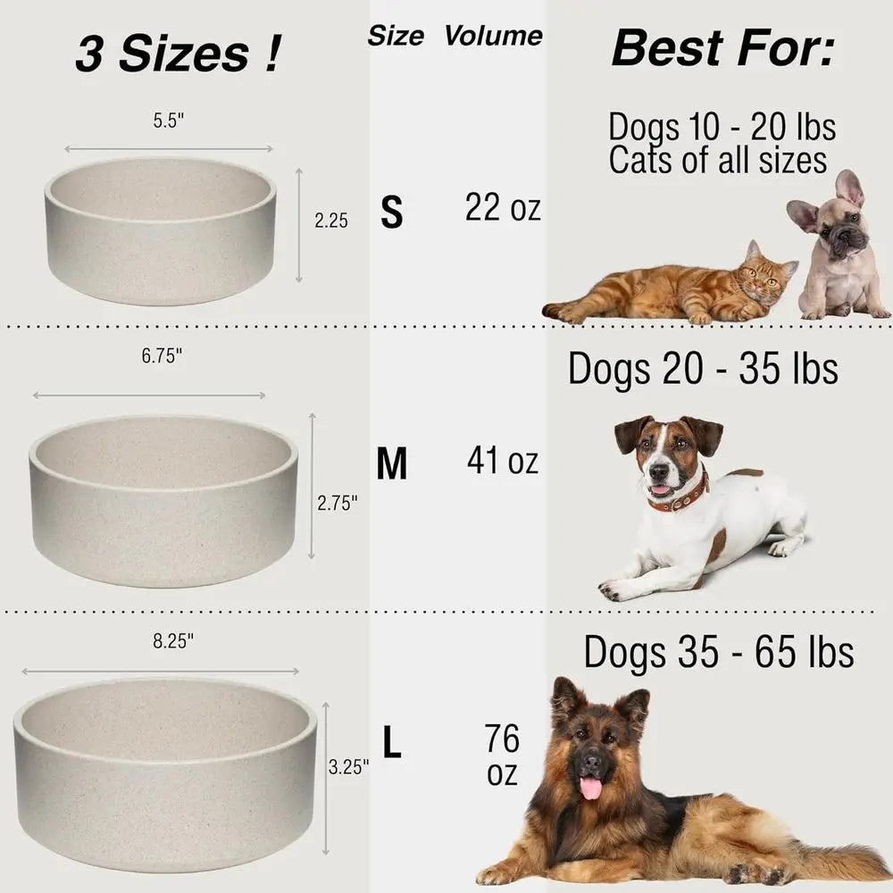 Eco Friendly Bamboo Steel Pet Bowls For Dogs Cats Dishwashable