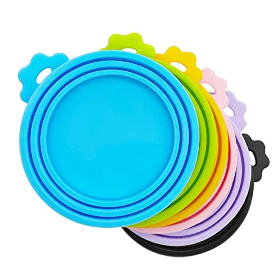 Silicone Pet Can Lids 6 Pack Fits Most Canned Foods