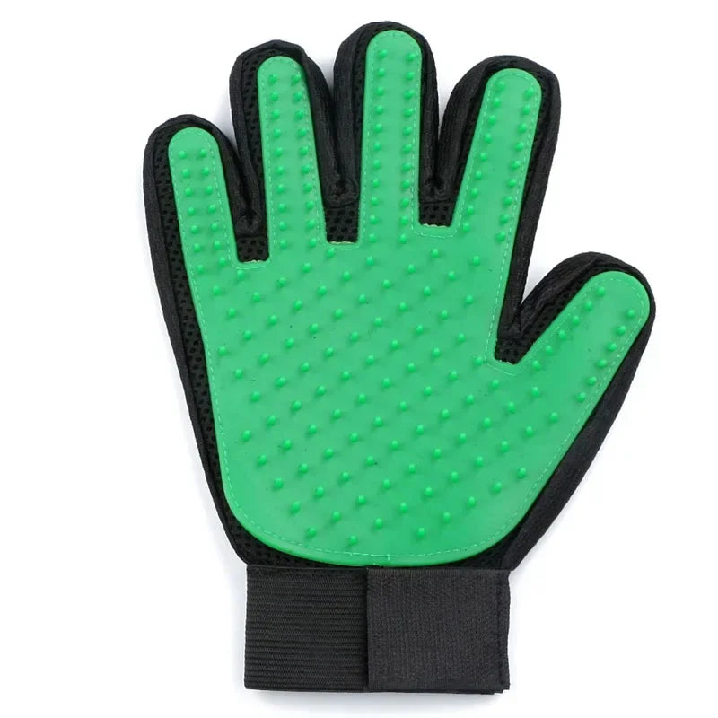 Pet Silicone Grooming Gloves Hair Remover for Cats and Dogs