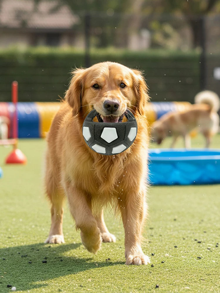 Dog Calming Ball Squeaky Football Toy Interactive Breeds