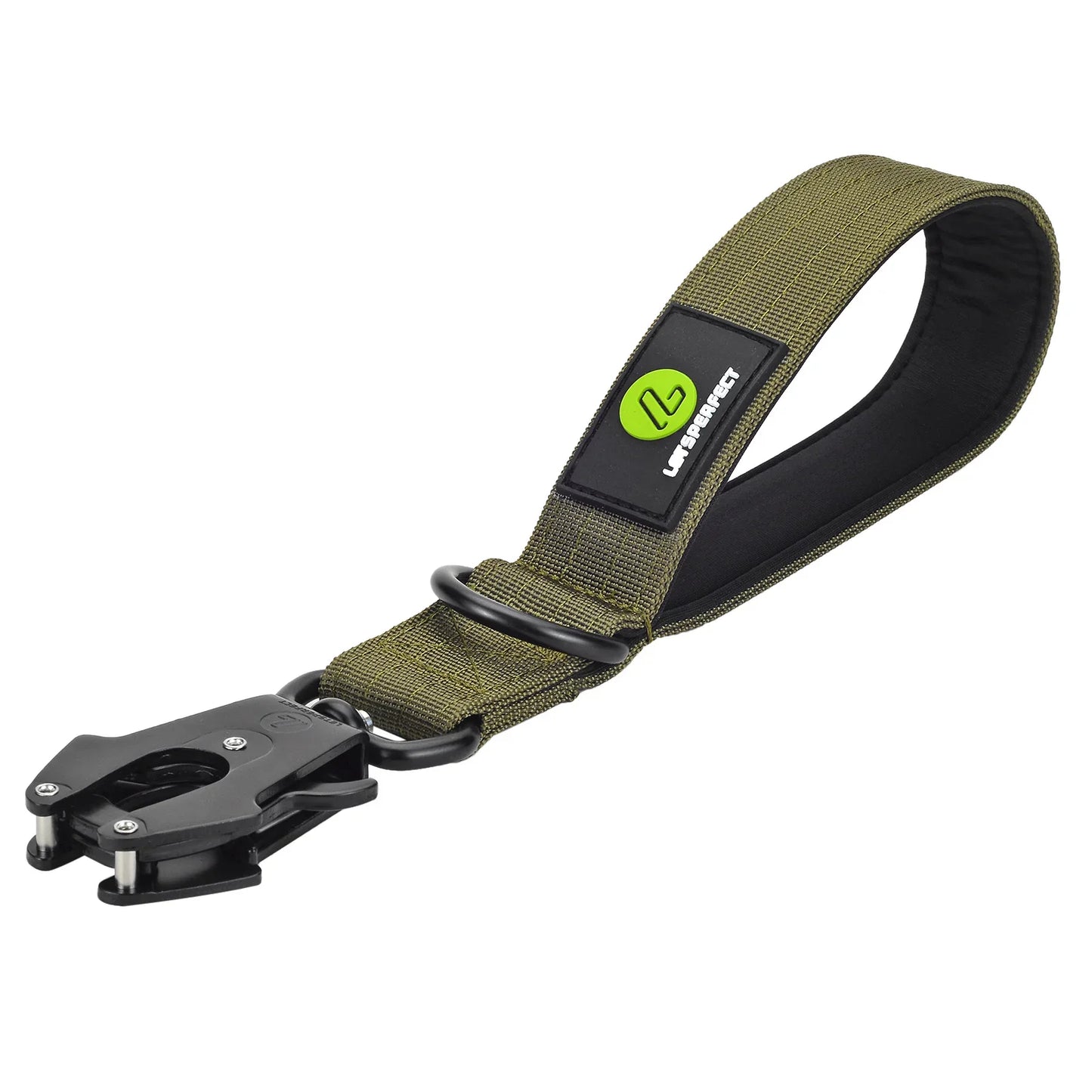 Short Dog Leash Traffic Padded Handle Heavy Duty Short Nylon Dog Lead for Training Control Reflective Threads Pet Leash