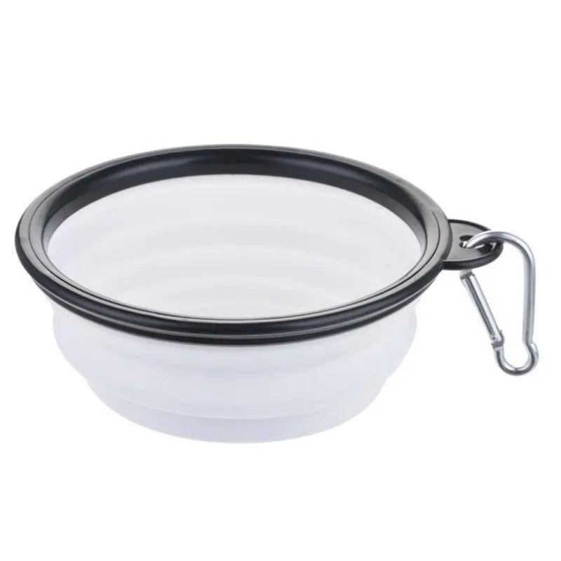 Portable Collapsible Pet Food Bowl TPR Silicone For Travel