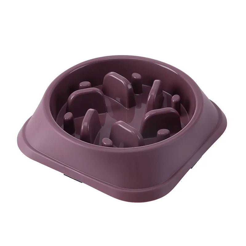 Slow Feeder Dog Cat Bowl Anti Choking Non Slip Plastic