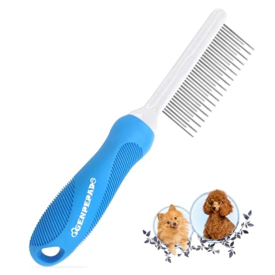 Stainless Steel Grooming Comb For Dogs Cats Detangling Matted Hair