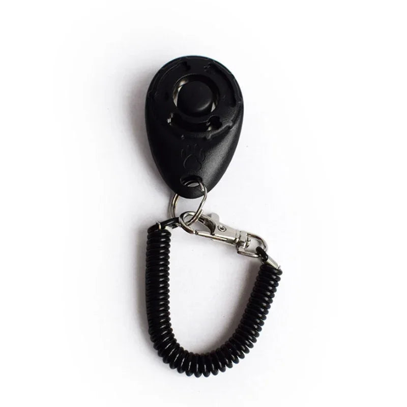 2 In 1 Dog Training Clicker With Adjustable Wrist Strap