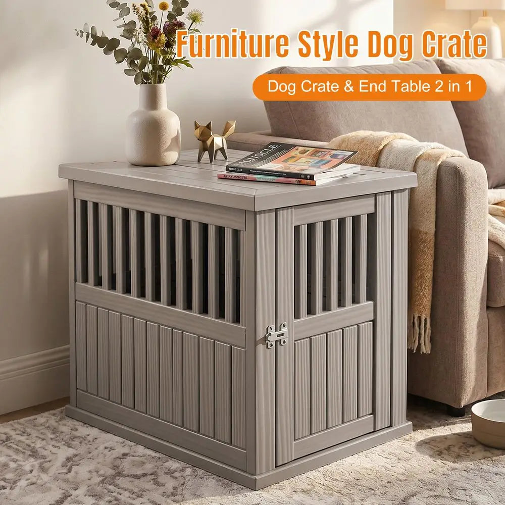 Dog Crate Furniture End Table Kennel Resin For Small Dogs
