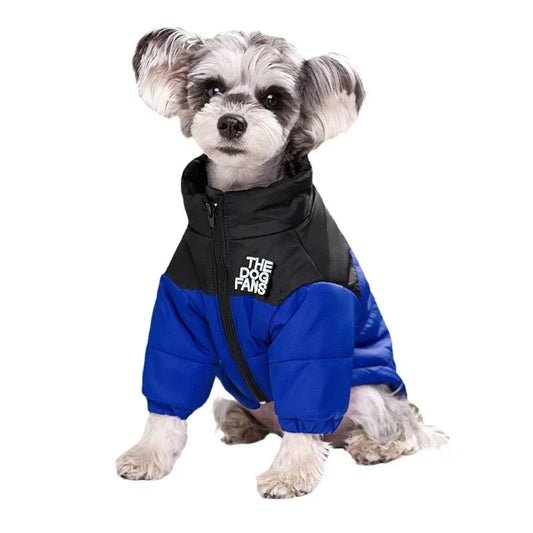 Winter Embroidered Dog Coat For Pets Thickened Warm Clothing