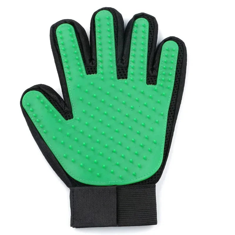 Pet Silicone Grooming Gloves Hair Remover for Cats and Dogs