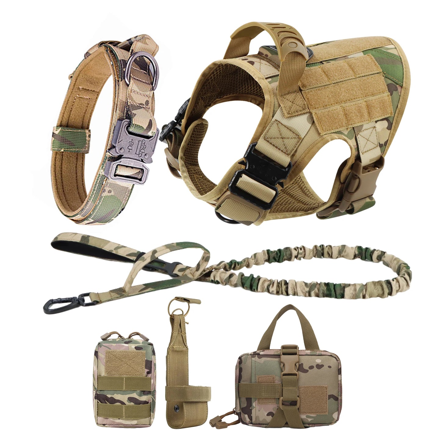 Nylon Large Dog Harness And Leash Set For Training And Walking