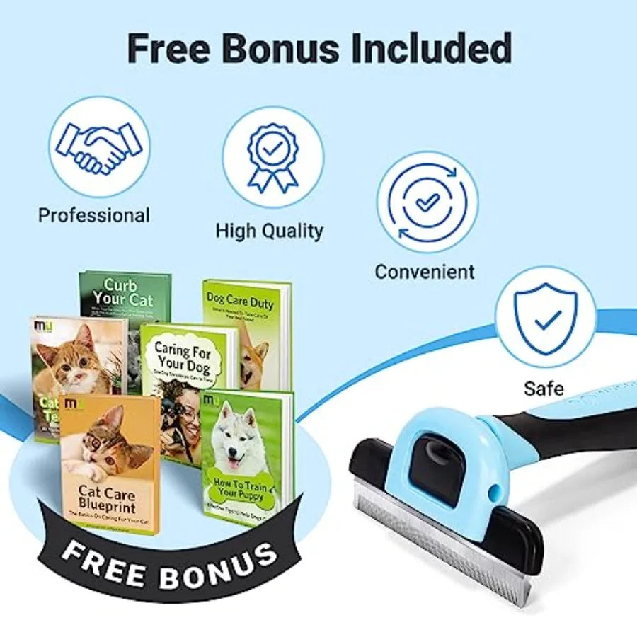 Stainless Steel Pet Grooming Deshedding Brush For Dogs And Cats