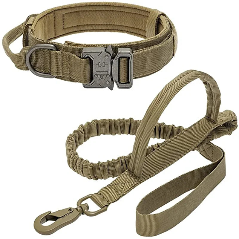 Cooyomoo Durable Dog Collar Leash Set Training Accessories